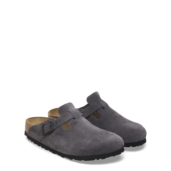 Birkenstock sabot boston bs velvet grey 1028602 gris